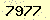 請輸入此驗證碼 : 7977