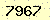 請輸入此驗證碼 : 7967