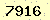 請輸入此驗證碼 : 7916