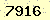 請輸入此驗證碼 : 7916