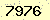 請輸入此驗證碼 : 7976