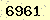 請輸入此驗證碼 : 6961