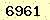 請輸入此驗證碼 : 6961