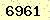 請輸入此驗證碼 : 6961