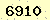 請輸入此驗證碼 : 6910