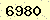 請輸入此驗證碼 : 6980