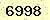 請輸入此驗證碼 : 6998