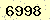 請輸入此驗證碼 : 6998