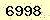 請輸入此驗證碼 : 6998