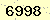 請輸入此驗證碼 : 6998