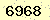 請輸入此驗證碼 : 6968