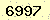請輸入此驗證碼 : 6997