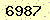 請輸入此驗證碼 : 6987
