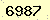 請輸入此驗證碼 : 6987