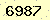 請輸入此驗證碼 : 6987