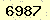 請輸入此驗證碼 : 6987
