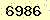 請輸入此驗證碼 : 6986