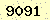 請輸入此驗證碼 : 9091