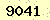 請輸入此驗證碼 : 9041
