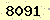 請輸入此驗證碼 : 8091