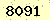 請輸入此驗證碼 : 8091