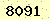 請輸入此驗證碼 : 8091