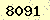 請輸入此驗證碼 : 8091