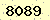 請輸入此驗證碼 : 8089