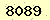 請輸入此驗證碼 : 8089