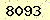 請輸入此驗證碼 : 8093