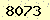 請輸入此驗證碼 : 8073