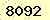 請輸入此驗證碼 : 8092