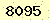請輸入此驗證碼 : 8095