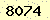 請輸入此驗證碼 : 8074