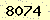 請輸入此驗證碼 : 8074