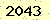 請輸入此驗證碼 : 2043