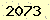 請輸入此驗證碼 : 2073