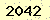 請輸入此驗證碼 : 2042