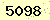 請輸入此驗證碼 : 5098