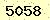 請輸入此驗證碼 : 5058