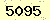 請輸入此驗證碼 : 5095