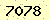 請輸入此驗證碼 : 7078