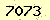 請輸入此驗證碼 : 7073