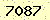 請輸入此驗證碼 : 7087