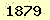 請輸入此驗證碼 : 1879