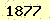 請輸入此驗證碼 : 1877