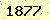 請輸入此驗證碼 : 1877