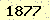 請輸入此驗證碼 : 1877