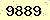 請輸入此驗證碼 : 9889