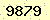 請輸入此驗證碼 : 9879